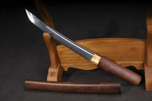 Handmade Japanese Damascus Folded Steel Samurai Tanto Sword,  3-4 Weeks after order.