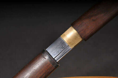 Handmade Japanese Damascus Folded Steel Samurai Tanto Sword,  3-4 Weeks after order.