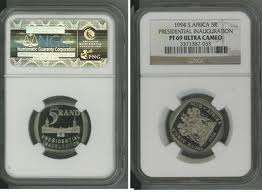 Mandela Presidential Inauguration R5 PF69 NGC Graded
