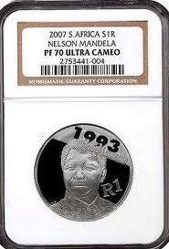 Nelson Mandela R1 PF70 PERFECT Investment !! NGC Graded LOW LOW Start
