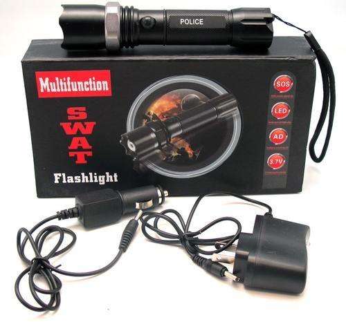 SWATT Tacticle Cree 200 Lumens Rechargeable Torch