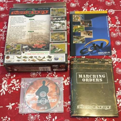 Big box PC game: Sudden Strike