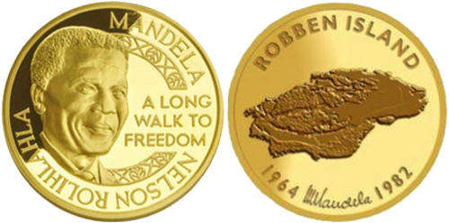 Mandela Robben Island 1/10oz Gold Medallion