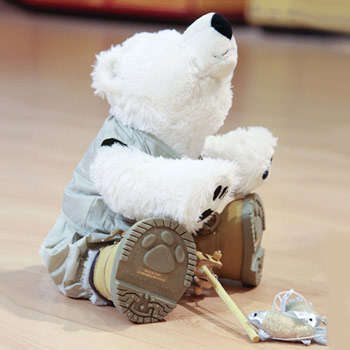 Pole Pole the Polar Bear for Teddy Bear Clinic