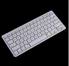 Bluetooth Ultraslim Full Laptop sized USB2 Wireless Keyboard for Ipads, Tabs, Smart Devices, etc
