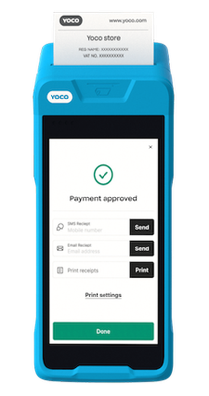 Yoco Khumo Print Card Machine
