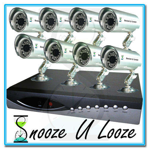 Complete 8 Channel Security Surveillance System with 600TV lines Ordinary or Dome camera's