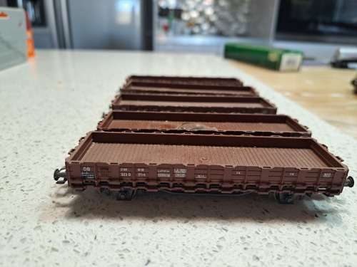 Ho 5 flat car wagons