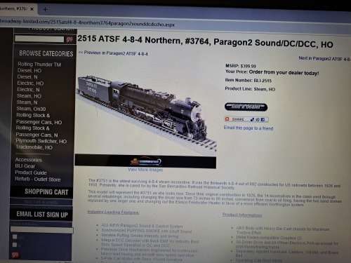 HO steam  locomotive