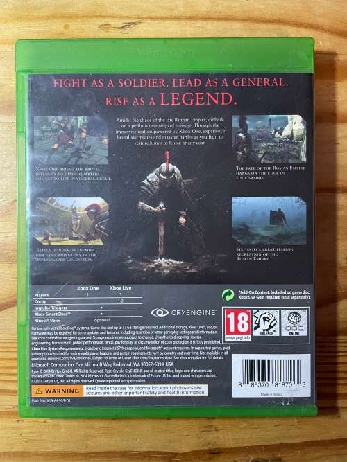 Ryse: Son of Rome(Xbox One)