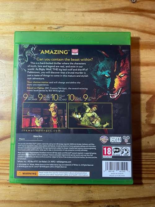 The Wolf Among Us(Xbox One)