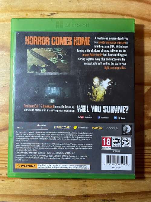 Resident Evil 7: Biohazard(Xbox One)