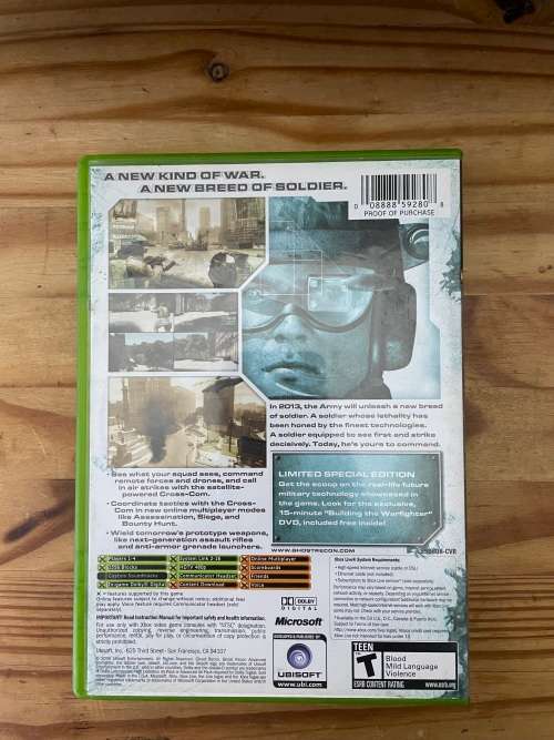 Tom Clancy`s Ghost Recon Advanced Warfighter(Xbox Original)
