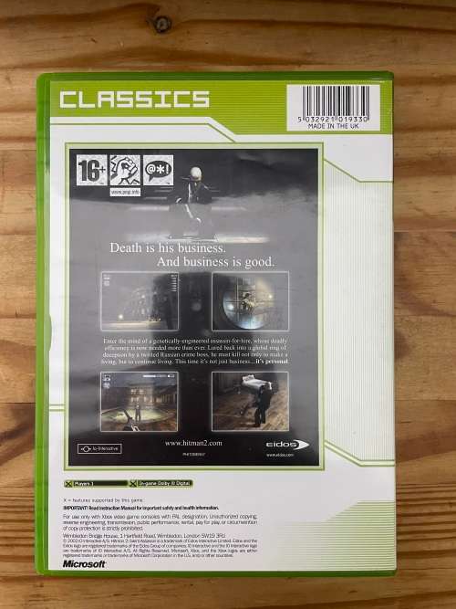 Hitman 2: Silent Assassin(Xbox Original)