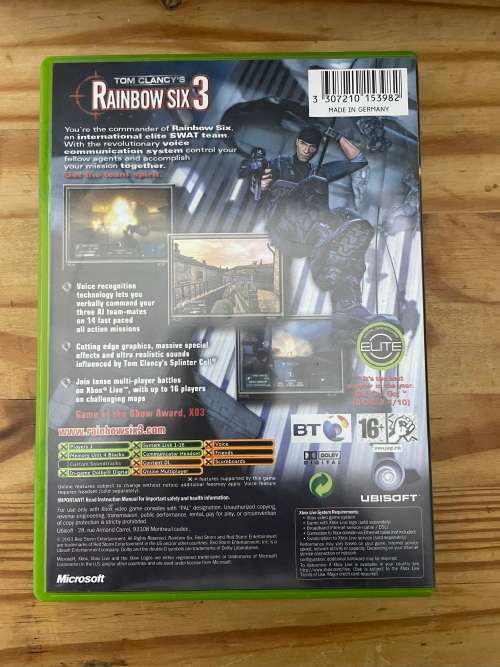 Tom Clancy`s Rainbow Six 3(Xbox Original)