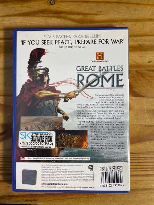 The History Channel: Great Battles of Rome(PS2)