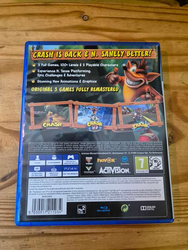 Crash Bandicoot N. Sane Trilogy(PS4)