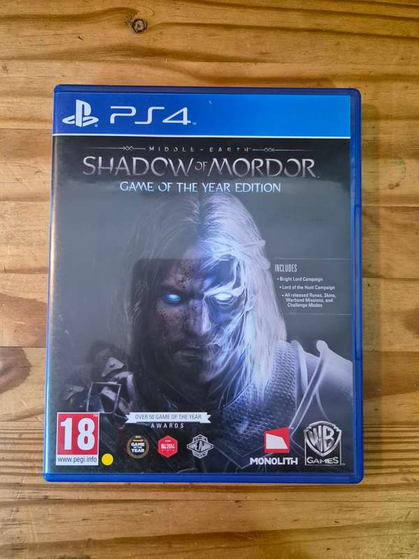 Middle-earth: Shadow of Mordor(GOTY)(PS4)