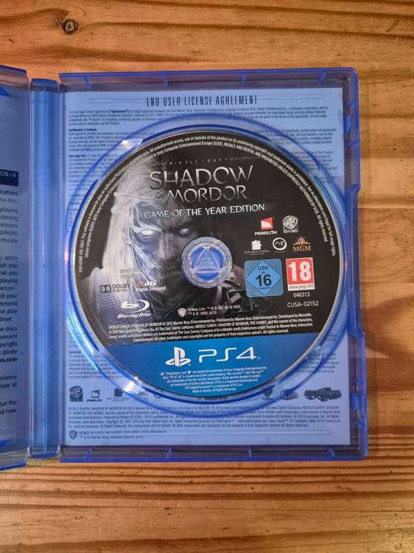 Middle-earth: Shadow of Mordor(GOTY)(PS4)