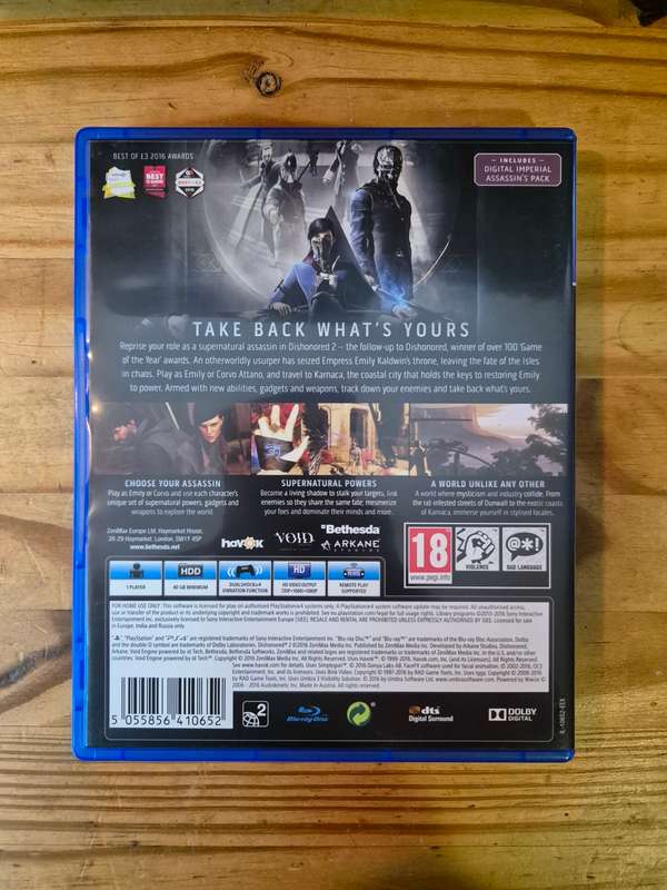 Dishonored 2(PS4)