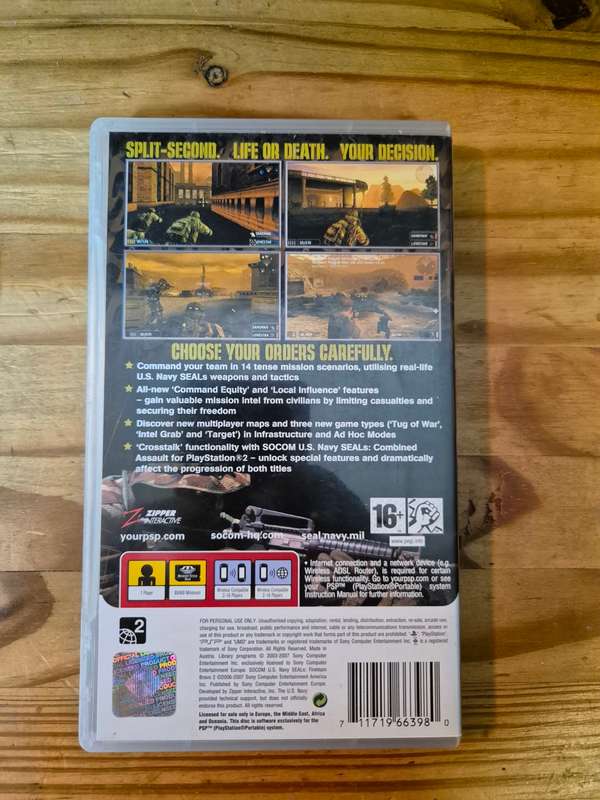 SOCOM US Navy Seals Fireteam Bravo 2(PSP)