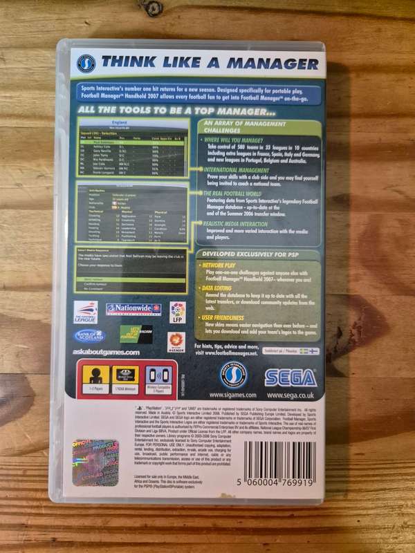Football Manager Handheld 2007(PSP)