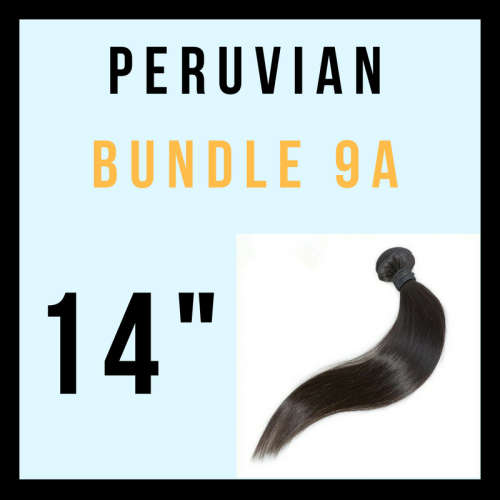 Peruvian Weave  -  Single Bundles Grade 9A - 14"
