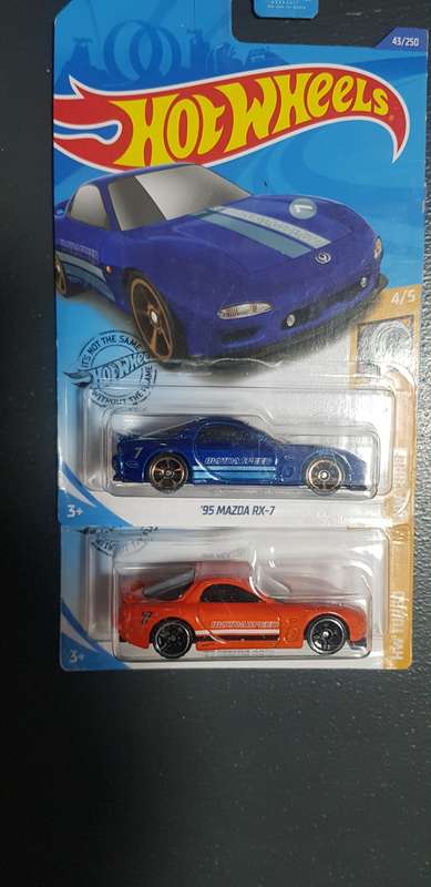 Hot wheels 95 mazda rx-7 x2