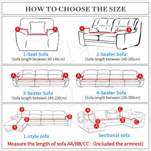 Sofa Cover Set ( 1 seater  2 seater  3 seater) - Chocolate