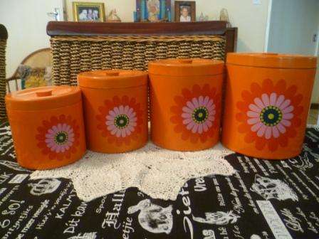 Retro Orange cannister set