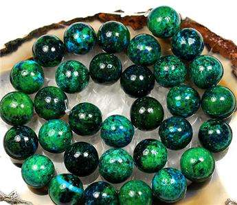 AZURITE CHRYSOCOLLA  4MM  NATURAL   90PIECES     16INCH