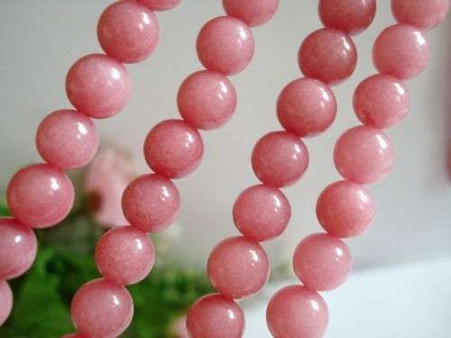 PINK MORGANITE  62 PIECES   6MM  15INCH