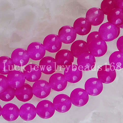 CERESE PINK JADE DYED 6MM  65PIECES