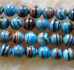 HOWLITE  TURQUOISE ROUNDS   6MM   67PIECES 15INCH