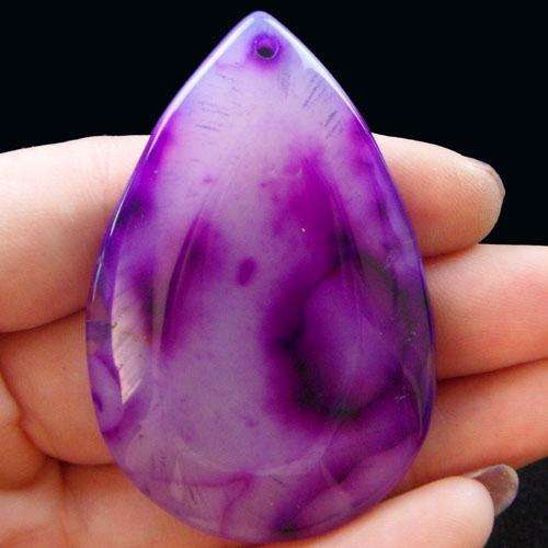 PURPLE ONYX AGATE 55MMX35MMX4MM