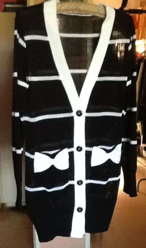 KNITTED WINTER OR SUMMER CARDIGAN  75CM LONG SLEEVE  YOU CHOOCE SIZE AND COLOR