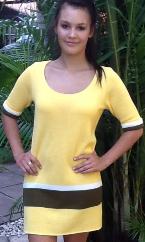KNITTED SHORT DRESS OR LONG TOP    YOU CHOOSE COLOUR AND SIZE - MADE TO ORDER