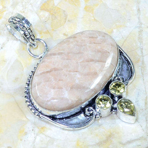 JASPER  21MM X 34 MM  SET IN 925 STERLING SILVER PENDANT