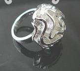 SOLID 4MM STERLING SILVER ROSE RING SIZE 7 & 8 AVAILABLE