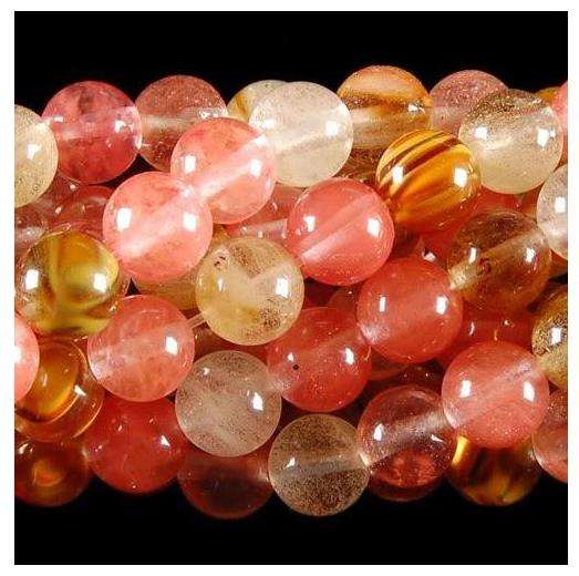 WATERMELLON TOURMALINE  6MM   67 PIECES