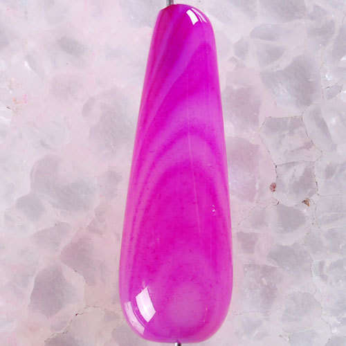 AGATECOLUMBN PENDANT  NATURAL STRIPES  20MM X 15MM