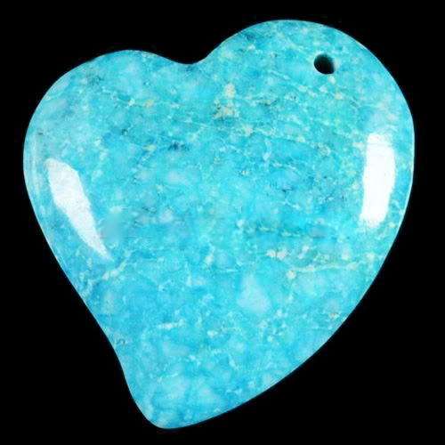 BLUE BUTTERFLY JASPER PENDANT 43MM X 38MM X 7MM THICK