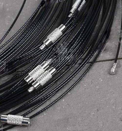 BLACK IS BACK   -  STAINLESS STEEL CHOKERS  16INCH  +++