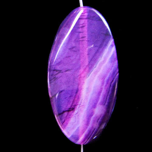 PURPLE ONYX  AGATE PENDANT  50X26X7MM