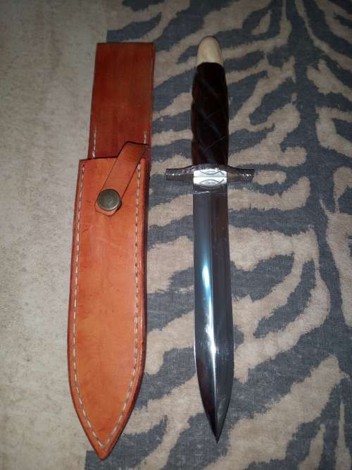THERON HANDMADE DAGGER 28 CM WITH LEATHER SHEAT