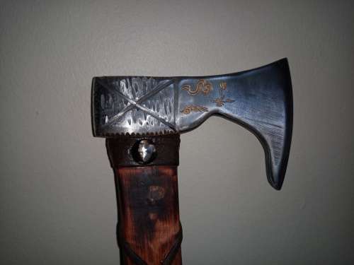 VIKING AXE LENGTH 50 CM HANDMADE