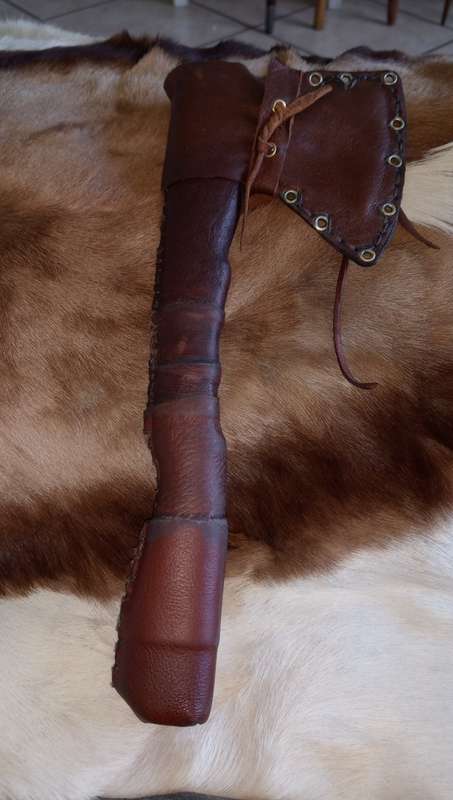 HANDMADE VIKING AXE WITH TAMPERED STEEL BLADE