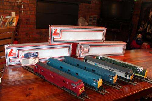 Lima , job lot, 5 x British Railways diesel locomotives,+ packet brushes and springs. crazy deal!!!!