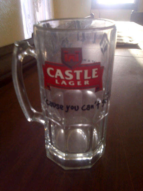 GLASS CASTLE 1 LITER BEER MUG SPECIAL ITEM TO HAVE FOR A BAR