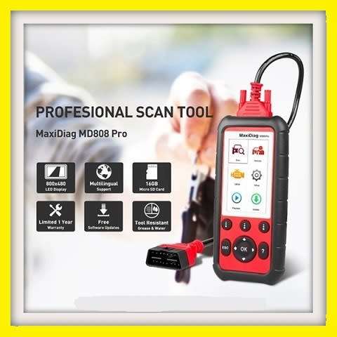 Autel MaxiDiag MD808 Pro Full System Diagnostic Tool for Oil and Battery Reset Registration Parking